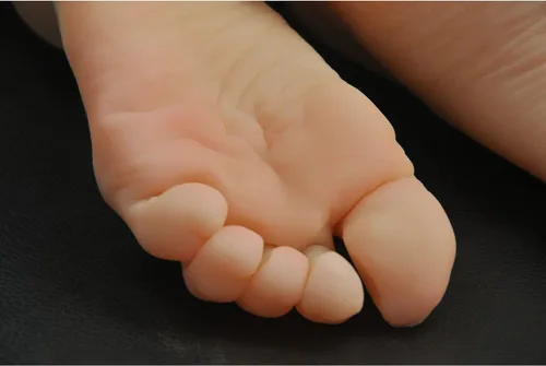 Miniatura 9 de 1 par de silicona Lifesize femenino maniquí exhibición pie joyería sandalia zapato calcetín exhibición arte boceto con uñas