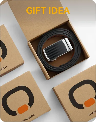 Miniatura 6 de CHAOREN Cinturón para hombre de cuero con trinquete - Ajuste personalizable, estilo sin esfuerzo (35 mm)