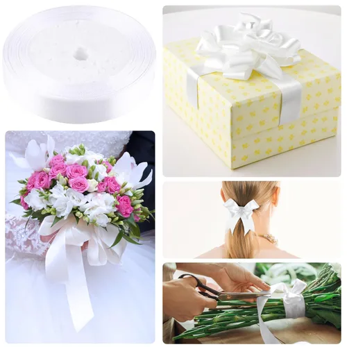 Miniatura 4 de GLAMFIELDS Cinta Floral y Alambre Floral, Kit de Arreglos Florales con Cinta Floral Verde para Ramos, Alfiler de Boutonniere, Cinta Blanca, Cortador