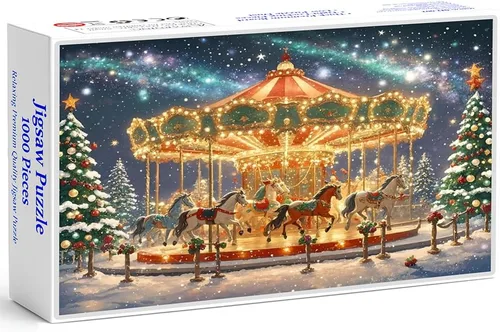Miniatura 12 de Rompecabezas para adultos de 1000 piezas – Rompecabezas coloridos con temática de río de bosque fantástico, divertido juego familiar, desafiante