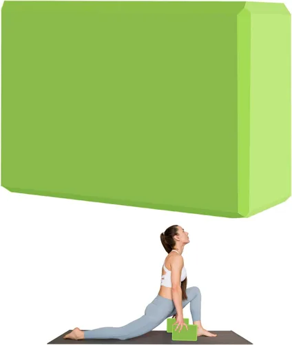 Miniatura 20 de Bloques de yoga de 9 x 6 x 3 pulgadas, superficie antideslizante suave, bloques de espuma de alta calidad, apoyo, ligero, resistente al olor