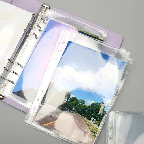 Miniatura 7 de NatSumeBasics 12 bolsillos A5 para carpeta transparentes sin cremallera, sobres de presupuesto para efectivo de 5 x 8 pulgadas, protectores de hojas