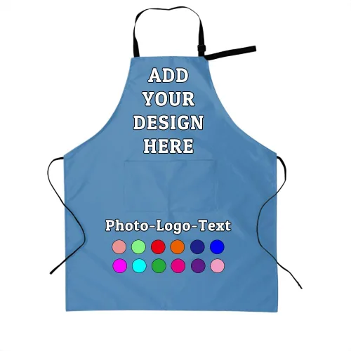 Miniatura 34 de Delantal personalizado para adultos, delantales personalizados con bolsillos, añade tu logotipo y foto, delantal impermeable ajustable personalizado