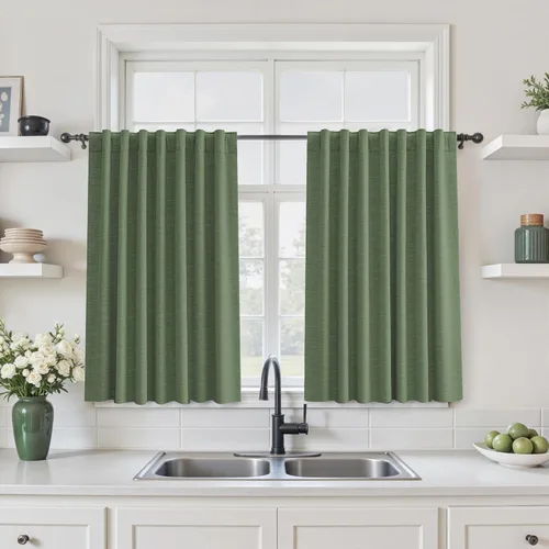 Miniatura 78 de Cortinas opacas de 54 pulgadas de largo para dormitorio, sala de estar, cortinas beige con aislamiento térmico, oscurecimiento de la habitación