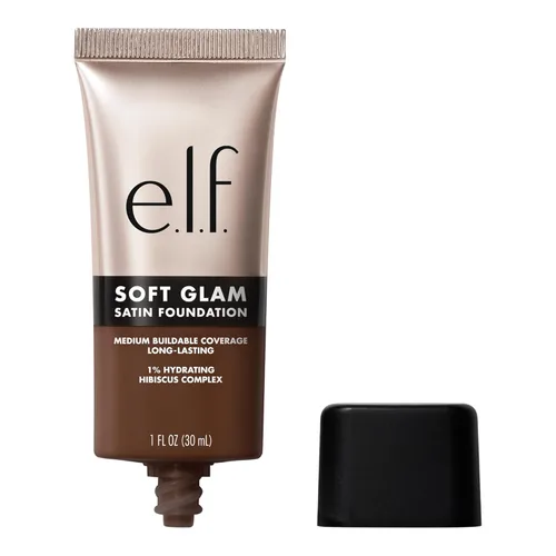 Miniatura 23 de e.l.f. Base de Maquillaje Soft Glam, Cobertura Media, Base de Larga Duración y Modulable para un Acabado Suave y Satinado, Vegana y Libre de 55