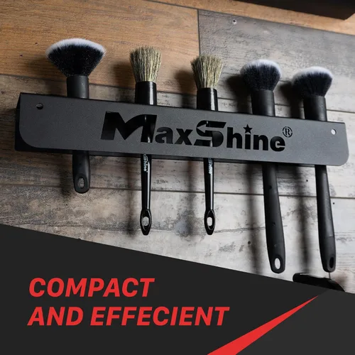 Miniatura 7 de Maxshine Soporte universal para cepillos de detalles, organizador de pared con capacidad para hasta 10 cepillos, construcción de hierro resistente