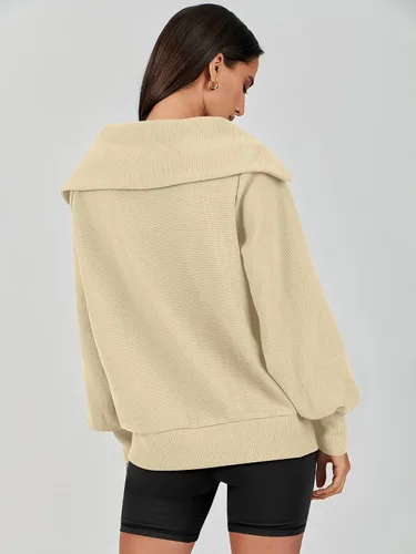 Miniatura 3 de ANRABESS Sudaderas con capucha para mujer, de gran tamaño, con cremallera de un cuarto, para adolescentes, niñas, ropa de moda Y2K