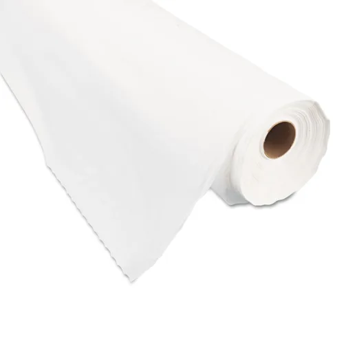 Miniatura 3 de Tablemate BIO1403WH cobertor de mesa de plástico blanco biodegradable, 40" x 300 pies.