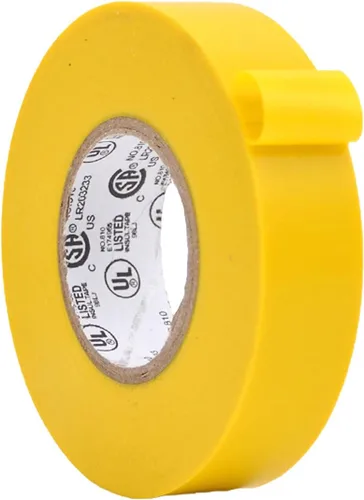 Miniatura 64 de WOD ETC766 - Cinta eléctrica blanca de uso general de grado profesional con núcleo certificado UL/CSA. Cinta eléctrica adhesiva de goma vinílica