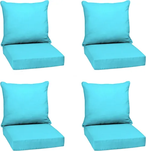 Miniatura 121 de Arden Outdoor Deep Seat Cushion Set, 24 x 24 pulgadas, Cojín para patio resistente al clima, a la lluvia y a la decoloración para silla, sofá y sofá
