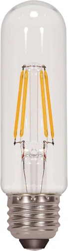 Satco S9560 A15 LED foco de base mediana transparente, 4,5W