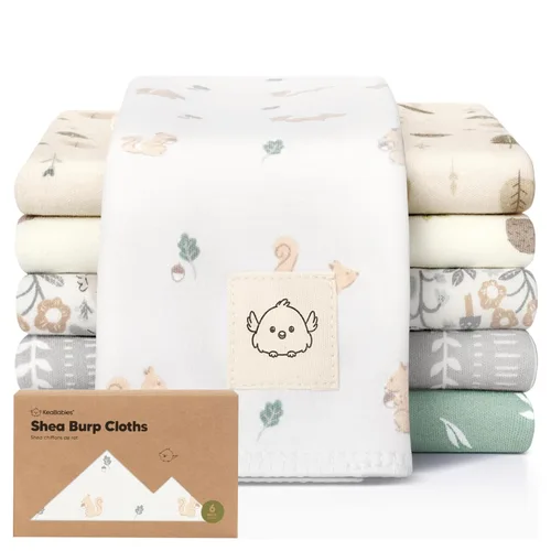 Miniatura 21 de Paños orgánicos para bebés niño y niña - Juego de 6 toallas grandes de algodón para eructar, paños para baba, súper absorbentes, ultra suaves
