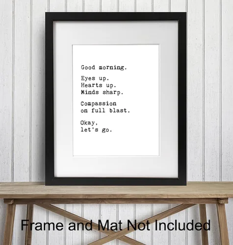 Miniatura 3 de Póster de mercancía de buenos días – Arte de pared motivacional – Citas inspiradoras positivas para decoración de pared de baño – Regalos de aliento