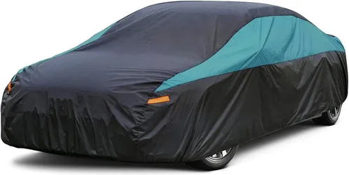 GUNHYI Cubierta impermeable para automóvil para todo clima, ajuste universal Tesla Model S, Audi A6/A7/A8, Dodge Charger, Mercedes Benz Clase S S500