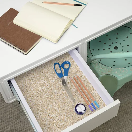 Miniatura 7 de Con-Tact Brand Grip Prints - Forro para estantes, duraderos y no adhesivos, forro antideslizante para cajones y gabinetes, 18 x 8 pies, granito