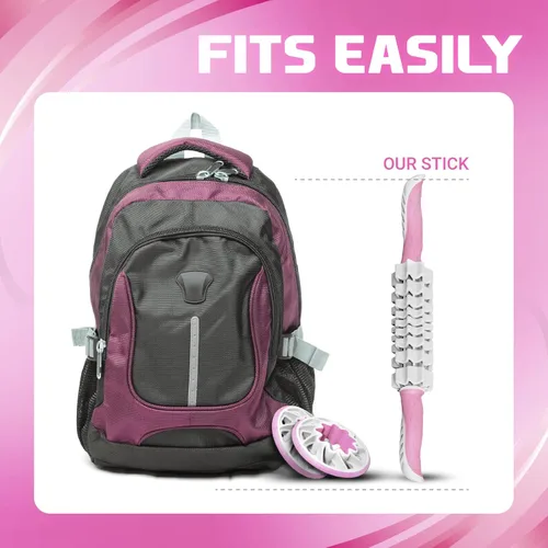 Miniatura 4 de Yes4All, Rodillo muscular premium con rodillo de espuma de 24 pulgadas para todos, rodillo de masaje avanzado para aliviar el dolor muscular