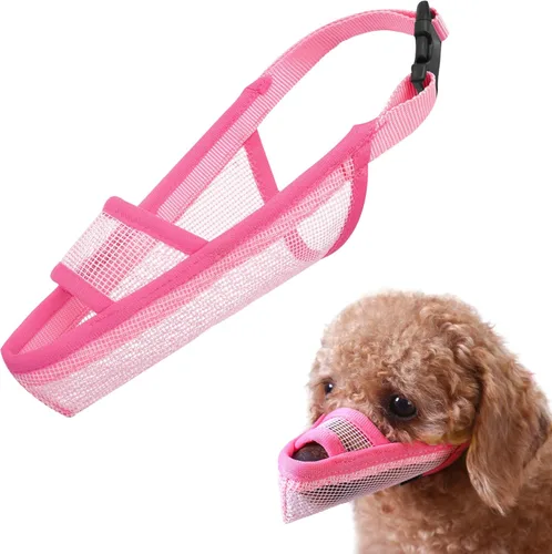 Miniatura 10 de Crazy Felix - Bozal de nailon para perros pequeños, medianos y grandes Dachshund Beagle Poodle Labrador; protector de boca para mascotas de malla