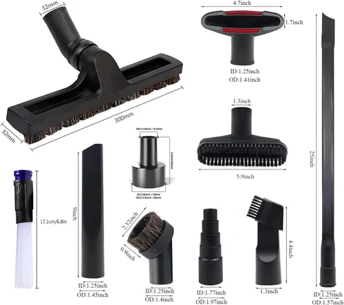Miniatura 8 de 10 accesorios universales de vacío para accesorios de aspiradora de tienda, adaptador de manguera de 2 1/2 a 1 1/4 pulgadas para aspiradora