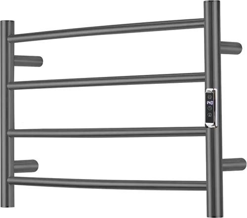 Miniatura 8 de Toalleros térmicos para baño, calentadores eléctricos de toallas para montar en la pared con temporizador y control de temperatura, calentador