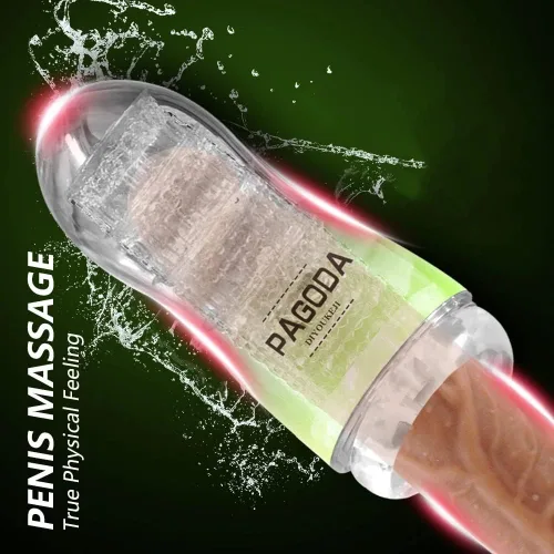 Miniatura 5 de Masturbador masculino Juguetes sexuales para hombres de bolsillo coño Stroker con textura mamada pene TPE masturbación mejora sexual