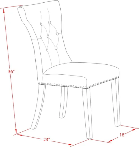 Miniatura 18 de East West Furniture LAGA11-78-03 - Juego de mesa de comedor de 11 piezas, incluye una mesa de comedor rectangular con hojas extraíbles y 10 sillas