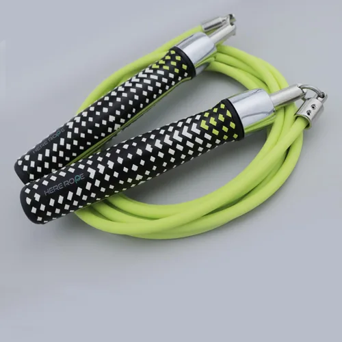 Miniatura 6 de HEREROPE 1/4LB Cuerda de saltar con peso para velocidad, cardio, boxeo y entrenamiento, cuerda de saltar con rodamientos de bolas, agarre cómodo