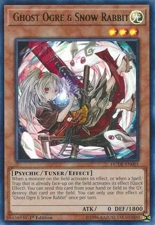 Yu-Gi-Oh! - Ogro fantasma y conejo de nieve (Arte alternativo) - DUDE-EN001 - Ultra Raro - 1ª Edición - Duel Devastator