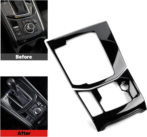 Miniatura 4 de Compatible con Mazda CX-5 2025 2024 2023 2022 2021 2020 2019 2018 2017 Accesorios para consola central de automóvil, panel de engranajes, cubierta
