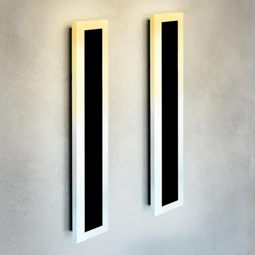 Miniatura 40 de ASD Lámpara LED de montaje en pared de 18 pulgadas de largo, aplique lineal para exteriores e interiores 3CCT, regulable, impermeable