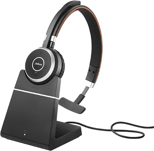 Miniatura 12 de Jabra Evolve 65 SE - Auriculares inalámbricos mono - Auriculares Bluetooth con micrófono de cancelación de ruido, batería de larga duración
