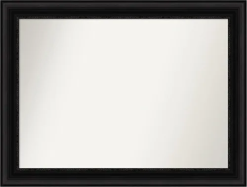 Miniatura 337 de Amanti Art Espejo personalizado, espejo de baño negro puente, espejo de pared o espejo de tocador de baño sobre el fregadero (26 x 26 pulgadas)