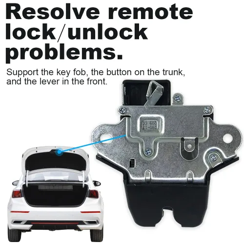 Miniatura 2 de Actuador de bloqueo del pestillo del maletero, reemplazo para Kia Forte 2014-2020 con motor L4 de 1.6 1.8 y 2.0 litros, reemplaza a OE: 81230-A7030