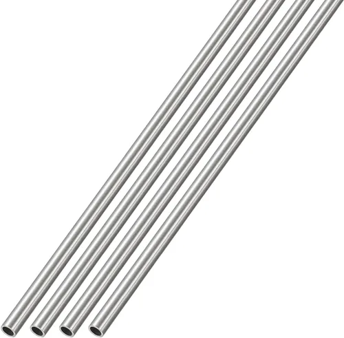 Miniatura 24 de METALLIXITY Tubo de acero inoxidable 304 (0.039 in de diámetro x 0.006 in de alto x 11.811 in de largo), 4 piezas, tubo recto, para muebles