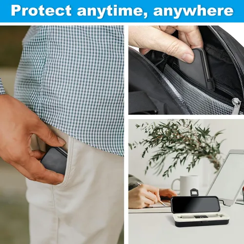 Miniatura 6 de iGuerburn Estuche Duro Solo para KardiaMobile 6L / 6L Max, Estuche Personal de EKG de 6 Conducciones KardiaMobile, Seguro de Llevar y Proporciona