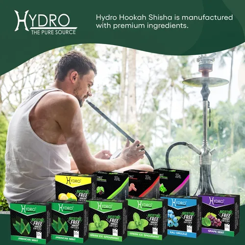 Miniatura 3 de Hydro Paquete de sabores de cachimba, sin tabaco y sin nicotina, juego de menta con sabor a cachimba, fresco, refrescante, natural, de larga