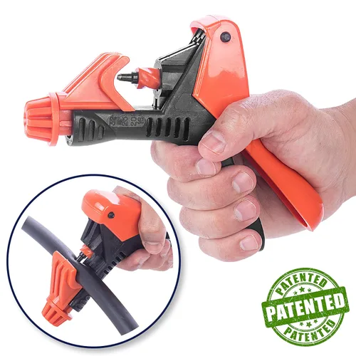 Miniatura 3 de Al-Magor Punzón universal UP-3 Herramienta de perforación de orificio de riego por goteo - Perforadora de tubo de operación en espiral para goteros