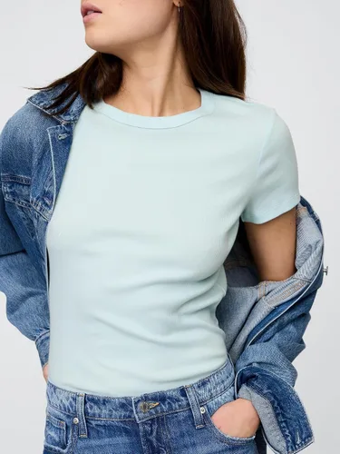 Miniatura 4 de Gap Top de punto acanalado sólido para mujer