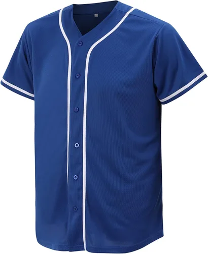 Miniatura 2 de Camiseta de béisbol para hombres y mujeres, camisas de béisbol para camisa con botones personalizados, uniformes deportivos hipster hip hop