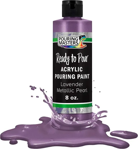 Miniatura 58 de Pouring Masters Royal Blue Metallic Pearl - Pintura acrílica para verter lista para verter – Pintura acrílica líquida premezclada de 32 onzas