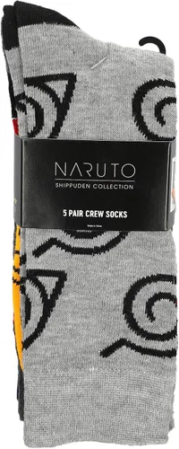 Miniatura 6 de Naruto Character Crew Calcetines paquete de 5 Naruto