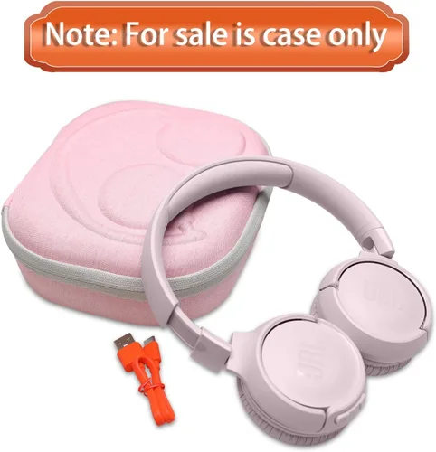 Miniatura 6 de LTGEM - Funda compatible con auriculares JBL Tune 510BT 520BT 500BT 570BT 660NC 710BT 720BT 770NC y Live 460NC 660NC 670NC 770NC 760NC, rosa