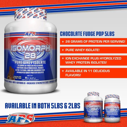 Miniatura 4 de APS Nutrition Isomorph 28 Proteína en polvo Aislado de suero puro Aislados prensados en frío, ultrafiltrados e intercambio iónico 0.99 oz