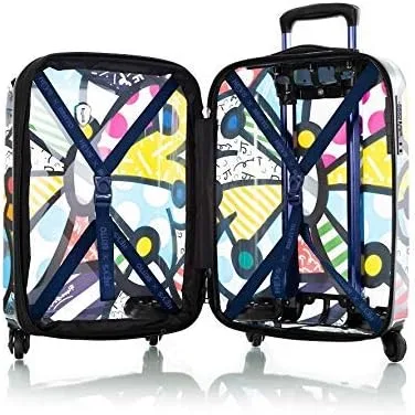 Miniatura 4 de Heys Britto - Equipaje giratorio transparente de 21 pulgadas, mariposa transparente