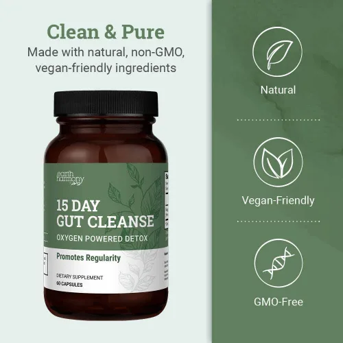 Miniatura 4 de Detox de limpieza intestinal de 15 días para mujeres y hombres - Ingredientes veganos y sin GMO para la pérdida de cintura y alivio