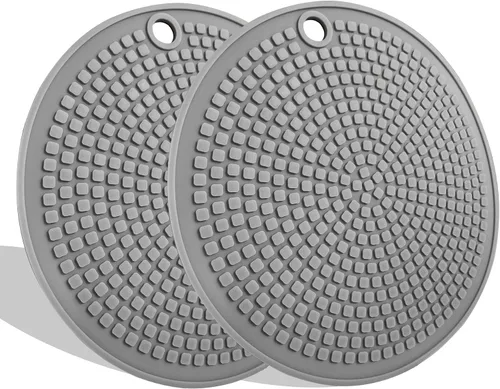 Miniatura 11 de Salvamanteles de silicona extra gruesos resistentes al calor, manoplas para horno, salvamanteles para platos calientes, almohadillas calientes