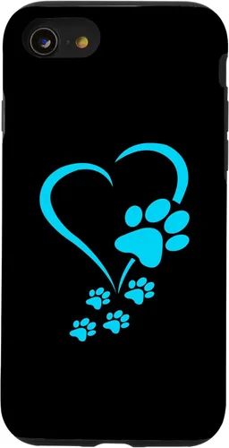 Miniatura 13 de Funda para iPhone 11 Pro Max con estampado de patas de perro, diseño de patas de perro, corazones, pata de perro
