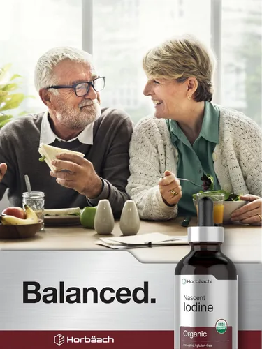 Miniatura 7 de Horbäach Yodo Nascent 325mcg 4oz Suplemento líquido orgánico Vitamina vegana, sin OMG y sin gluten