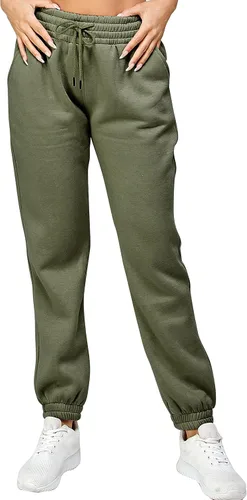 Miniatura 22 de IUUI Pantalones deportivos de cintura alta para mujer, con bolsillos, de algodón, holgados, atléticos