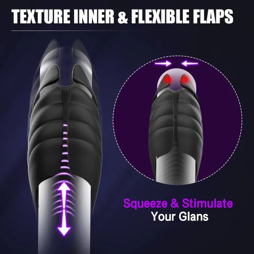 Miniatura 3 de Masturbador masculino ajustable, juguetes sexuales para adultos con 9 vibraciones, estimulador vibrador para el placer de la masturbación