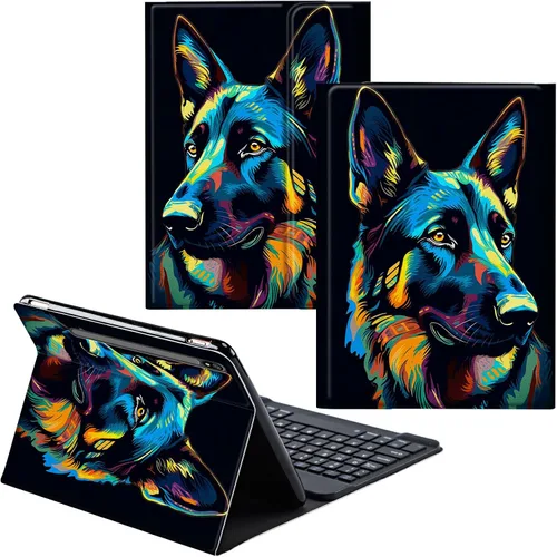 Miniatura 86 de Funda para Samsung Galaxy Tab S6 Lite 2022/2020 Teclado Inalámbrico Desmontable y Cubierta De Soporte De Cuero PU Funda Protectora Para Samsung